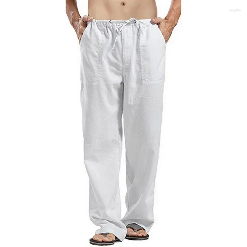 Pantalon pour hommes 2024 décontracté ample grande couleur unie polyvalent printemps et automne personnalité de la mode simple