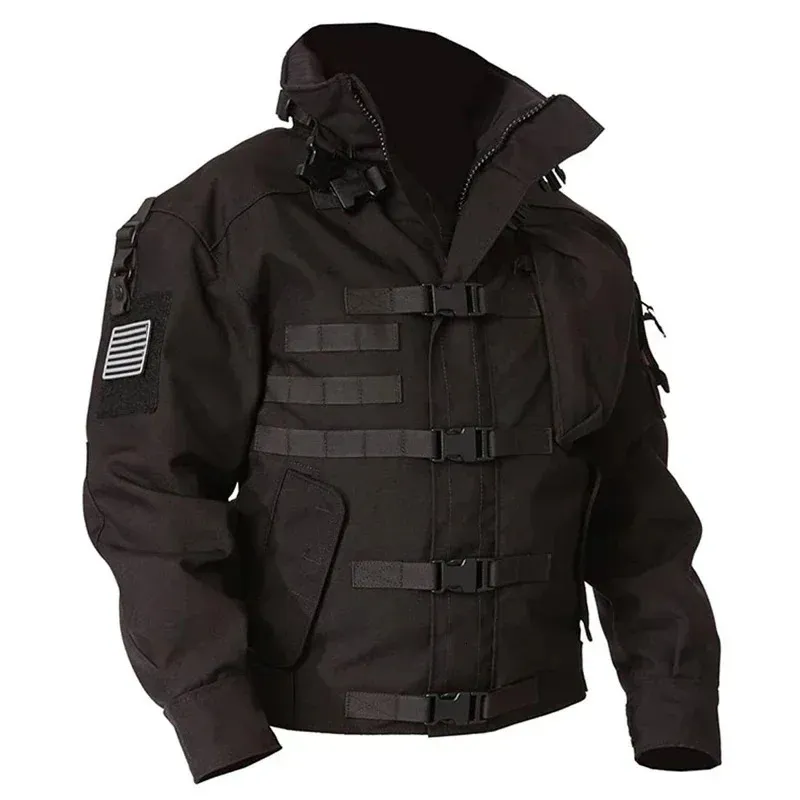 Hoge Kwaliteit Militaire Tactische Jas Mannen Waterdicht Slijtvast Multi-Pocket Bomber Jassen Outdoor Wandelen Winddichte Jas 240117