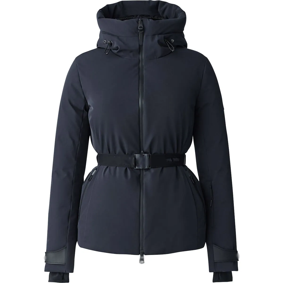 Winter MACKAGES Pufferjacke Damen Daunenjacke Professionelle Leistung Wasserdichte Ski-Serie Feder-Taillengürtel Daunenjacke Damen Dicke Krystal-Jacke ohne Pelz