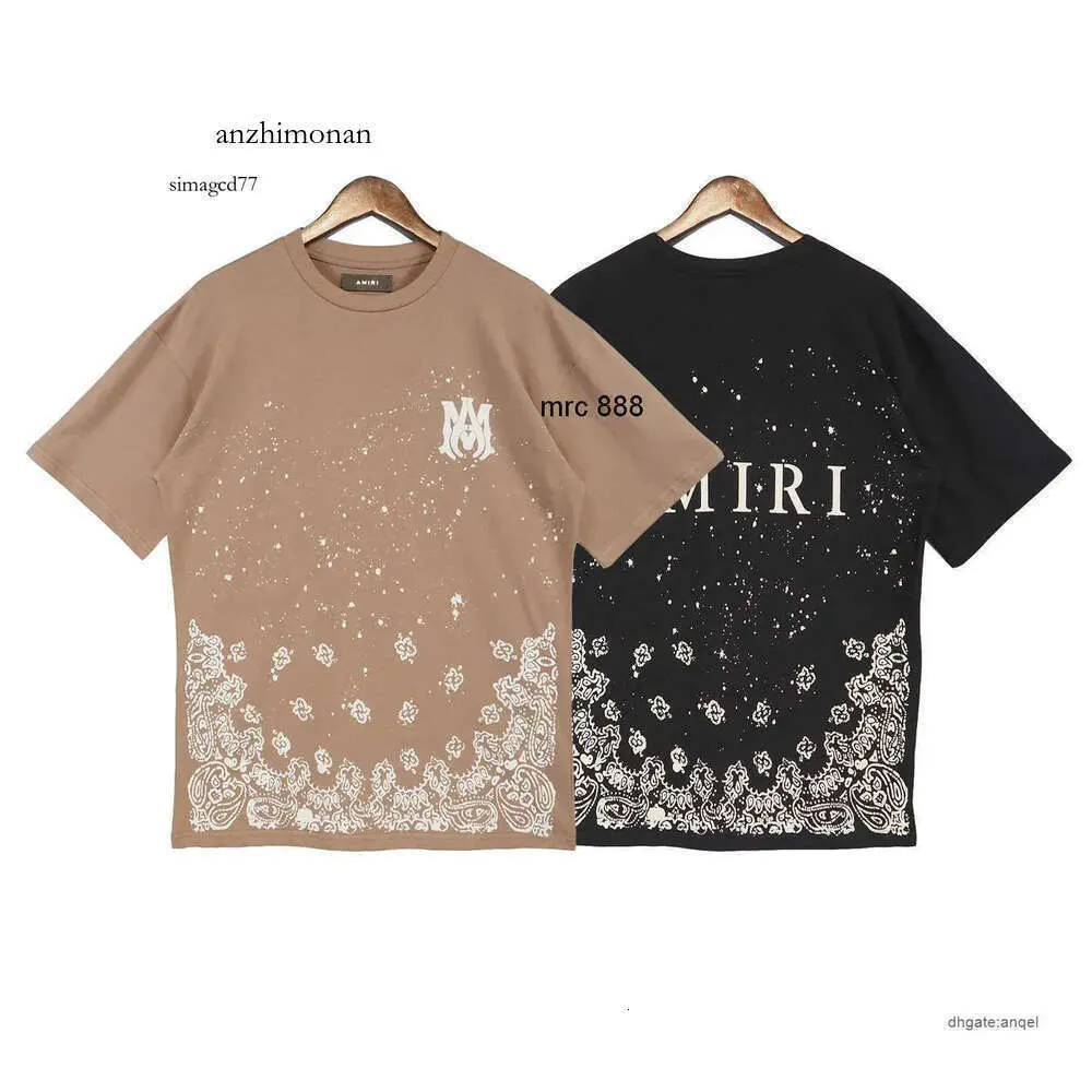 ルーズトッププリントフライドストリートカジュアルAmri Miri Amis ly Full Star Shirt Sleeve Tシャツカシューメンズアンドナッツレディースボトム3548