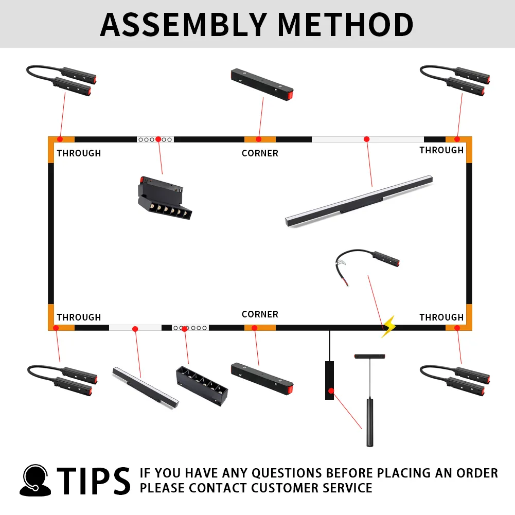 Diy led faixa magnética luz grade lâmpada de inundação sem cintilação moderno embutido led spotlight dc48v teto sala interior para casa d2.0