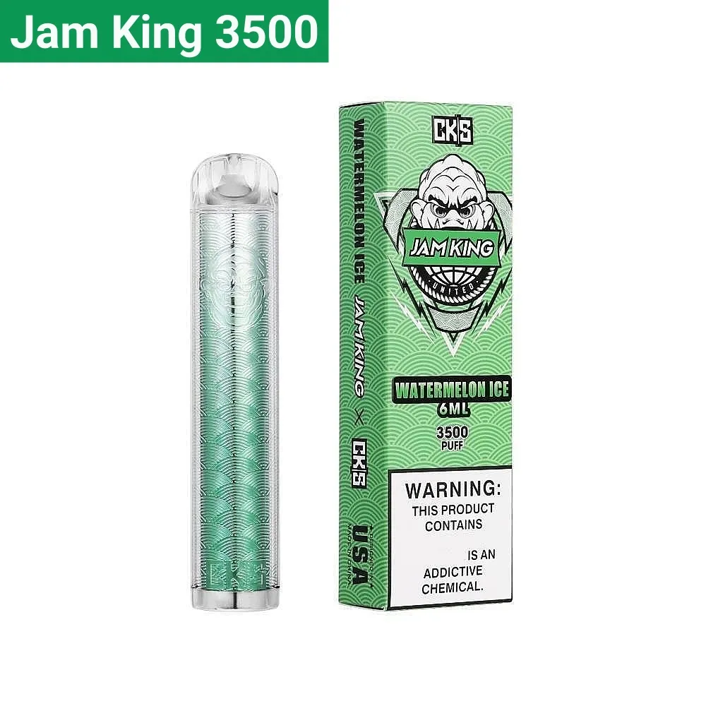 Jam król kryształowe vapery zaciągnięcia 3500 2800 6 ml Dostępowe Vapes E Cig Eu Warehouse Prefillowany sok 12 Smaki Duże pary 2% 3% 5% Nic Salt Mesh Cewka 650 mAh Bateria Bateria 650 mAh