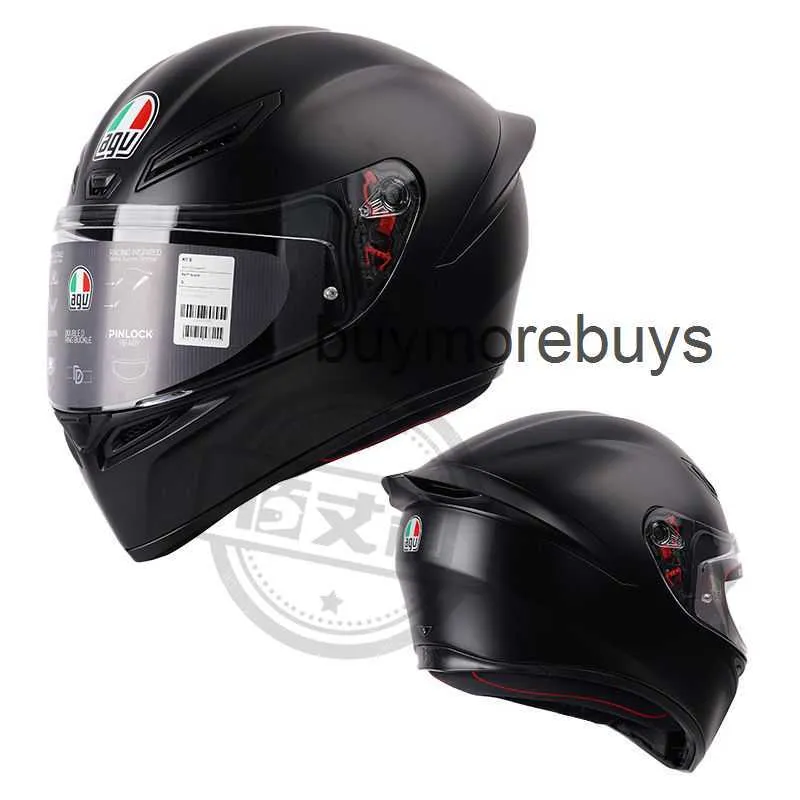 Full Face Open Year New AGV Motorcykelhjälm KS Full Helmet Four Seasons Anti Fog Racing Helmet Men's and Women's Motorcycles Brand New 33TF