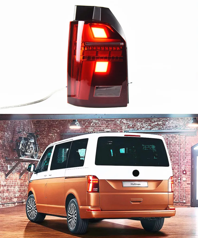 Bakre löpande broms bakre bakljus för VW Multivan T6 LED TAILLight 2015-20121 Cavavelle Turn Signal Car Accessories