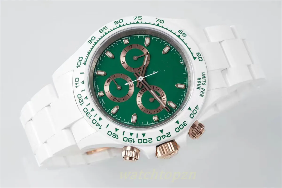 ZF Factory Nano Ceramic Watch Shanghai Cal.4130 Ruch Rozmiar 40x12,4 mm G Waga tylko 108G Odporność na ciśnienie i wydajność wodoodporna