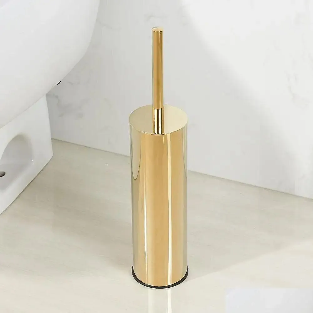 Toilet Brushes & Holders Toilet Brushes Holders 304 Stainless Steel Brush Gold Bathroom Cleaning Tool Holder With 231025 Drop Delivery Dhdxw