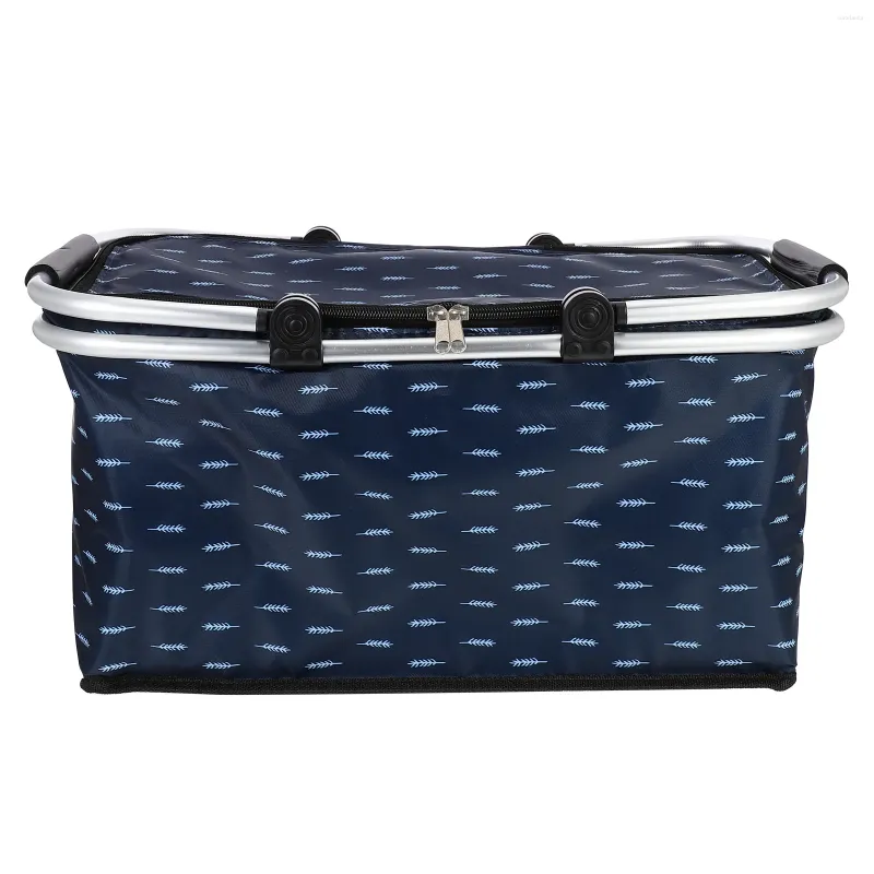 Dinnerware Cooler Box Picnic Insulation Bag Outdoor Basket Drinks Reusable Portable Pearl Cotton Simple The Tote