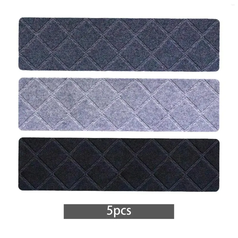 Mattor 5 stycken Stappmattor 29.92inchx7.99Inch Protector Tape Rugs inomhuslöpare för trästeg husdjur äldste hundar