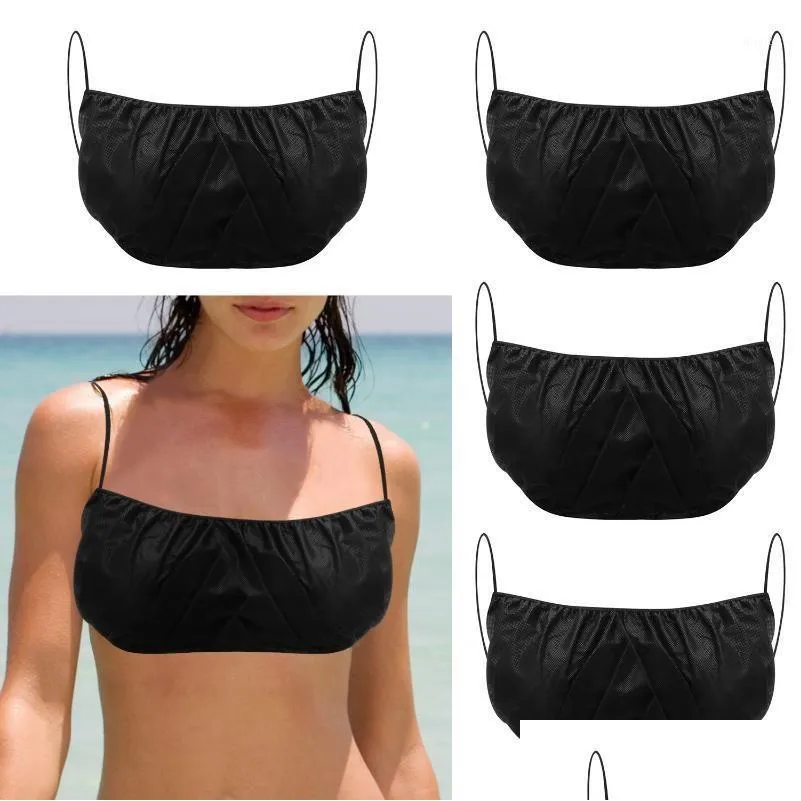 Camisoles & Tanks Camisoles Tanks 50 Pieces Disposable Bras For Spray Tan Spa Salon Top Garment Underwear Womens Tanning Brassieres L Dhs7V