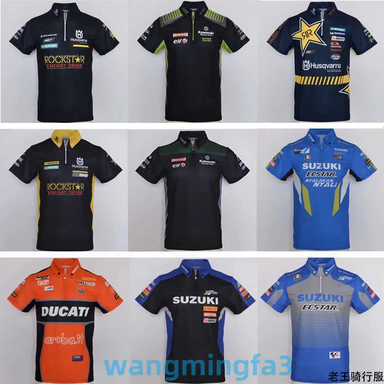 2024 Novo Modelo Camisetas Masculinas Designer Verão A-Star Ducati Suzuki F1 Racing Off Road Motocicleta Polo Camisa Secagem Rápida