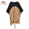 women leather poncho