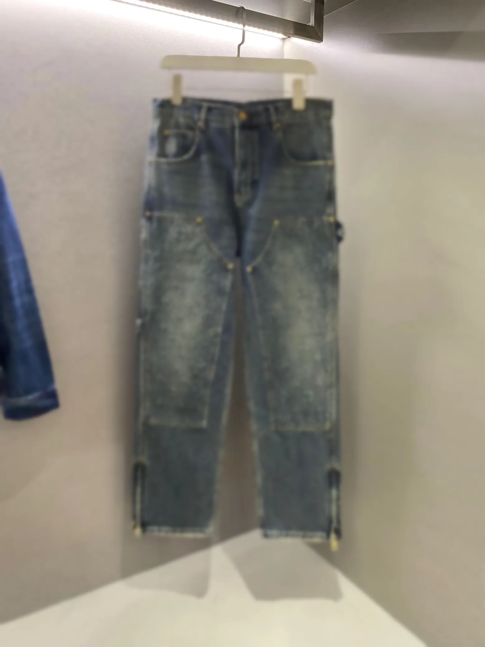 2023SS paris ITLAY jean SKINNY décontracté rue mode poches chaud hommes femmes vêtements de couple livraison gratuite L0820 Q4R4