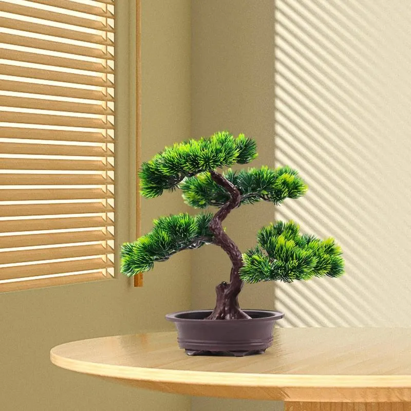 Kwiaty dekoracyjne sztuczne bonsai drzewa zielone rośliny sztuczne rośliny do sypialni w łazience ogrodowej