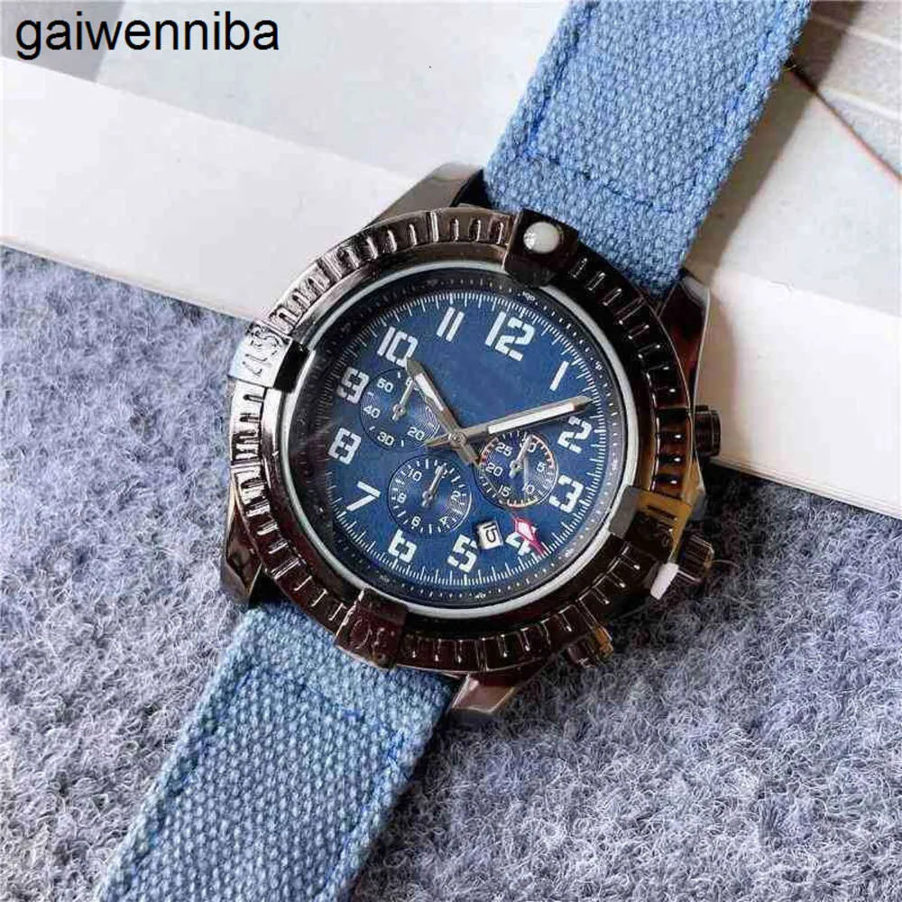 Breitlinx Watch Designer Chronograph Luxury AAAAA ES Trand for Men Men's Mechanics Wristwatch Fire Century Belt Fake Six Needle YJ