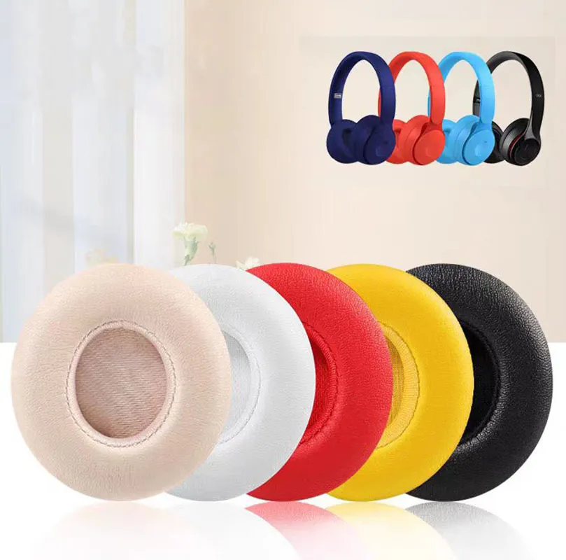 För Beats Solo Pro trådlösa hörlurar Bluetooth -hörlurar Tillbehör Solid Silicone Cute Protective Coche Sock Proof Case