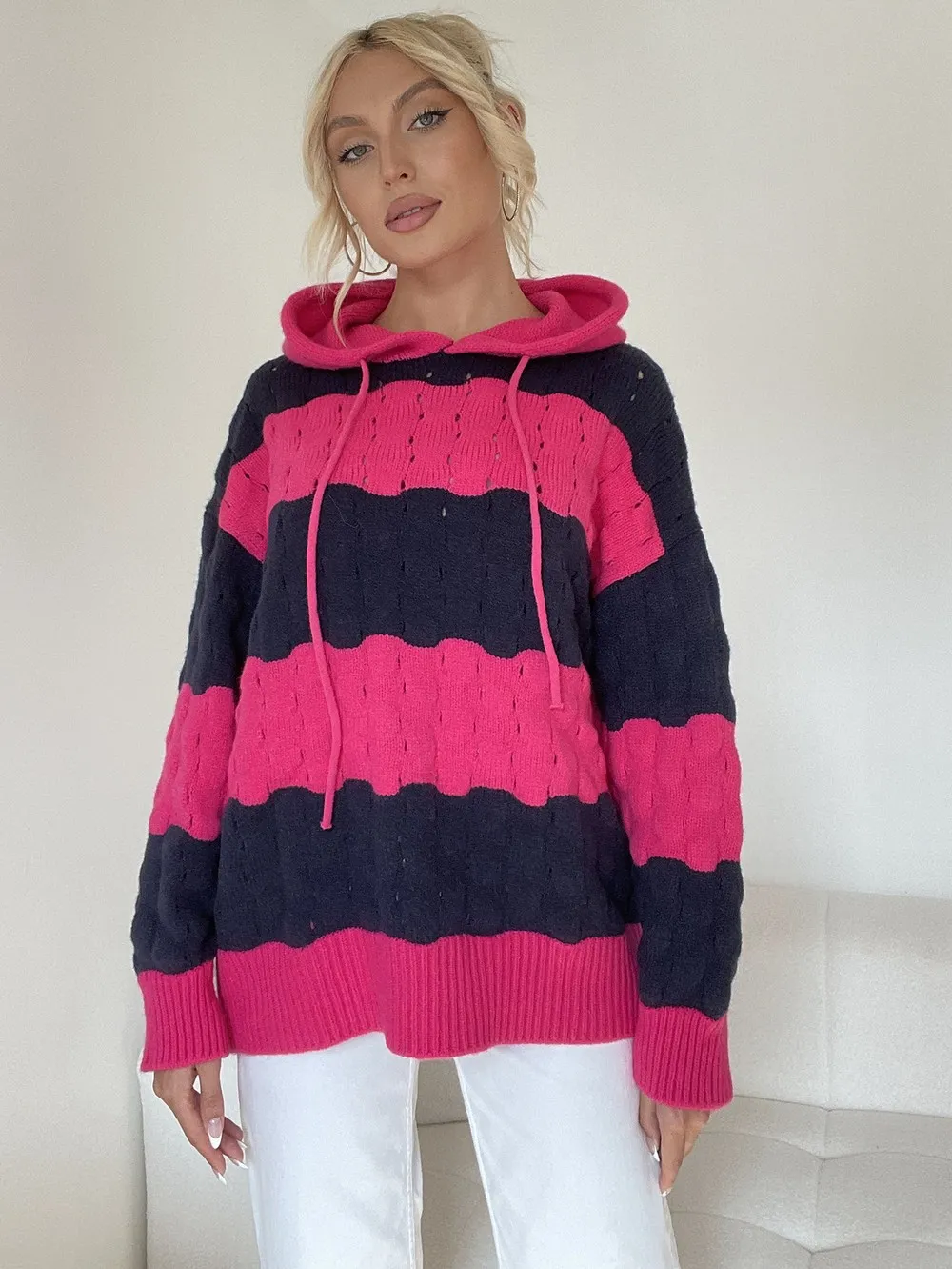 Women`s Sweaters Fall Winter 2023 Women`s Knitwear Striped Sweater Sweater Sweater