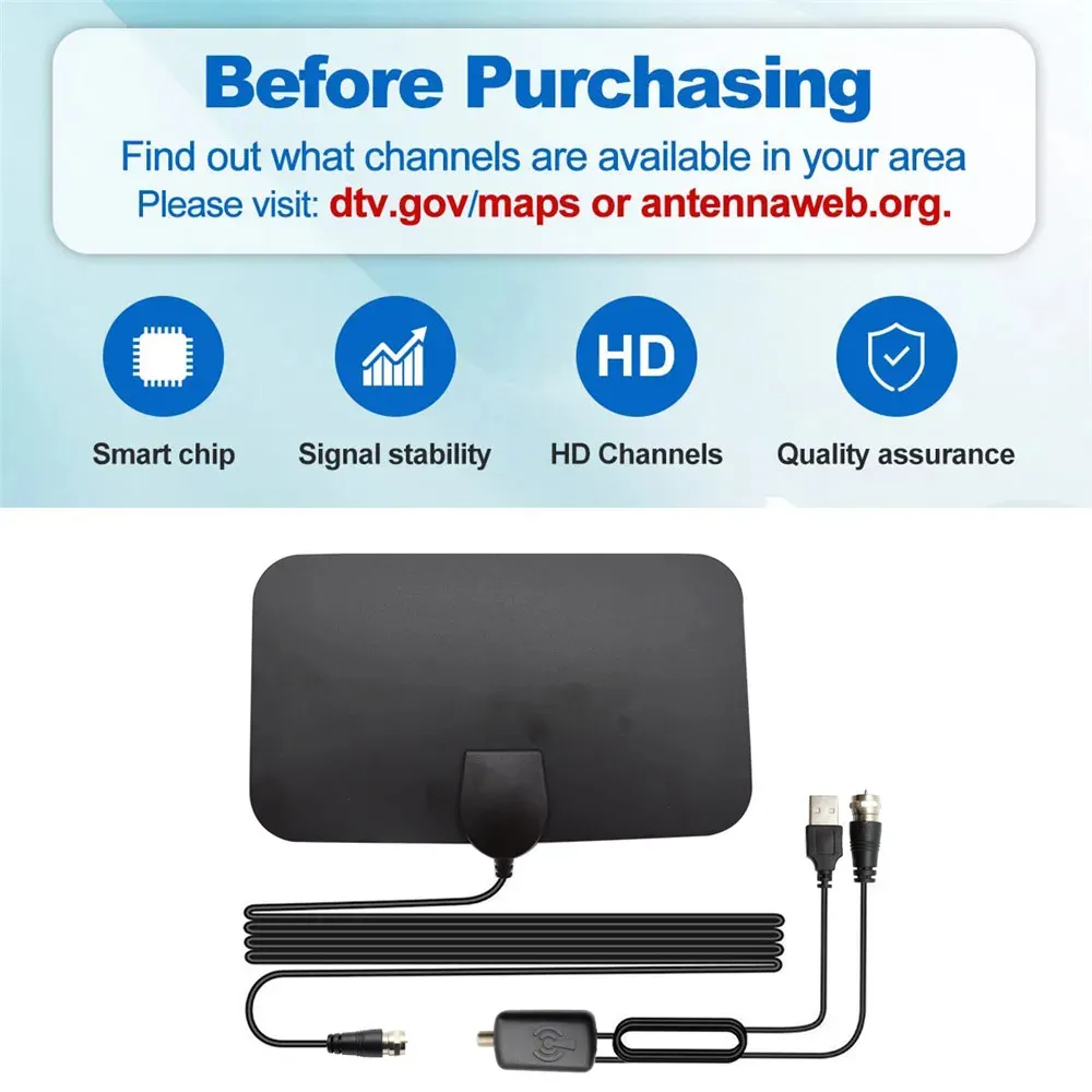 Digital Indoor Set Box TV Antennas - Optimal Reception