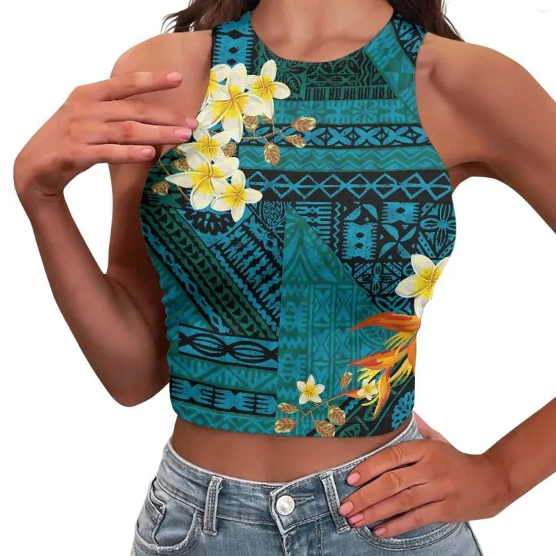 Women's Tanks Polynesian Tribal Pohnpei Totem Tattoo Prints Sexy Fashion Casual Sleeveless Tank Top Summer Outwear Knit Crop S-2XL