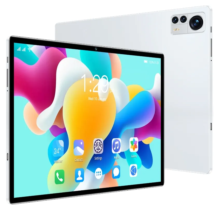 タブレットPC 2024 Global10.1Inch Android 4+32G RAM 1TB ROM 13 4GバージョンデュアルSIMカードネットワークFL SN 9600MAHドロップ配信コンピューターNetw DH98Z