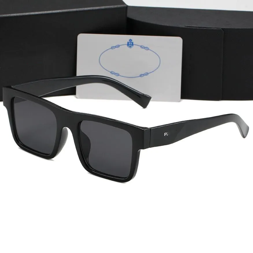 Man PP Glasses sunglasses for women Fashion Frameless Rectangle Coating Buffalo Horn Sunglass UV400 Evidence Eyeglass Wooden Mens Eyewear