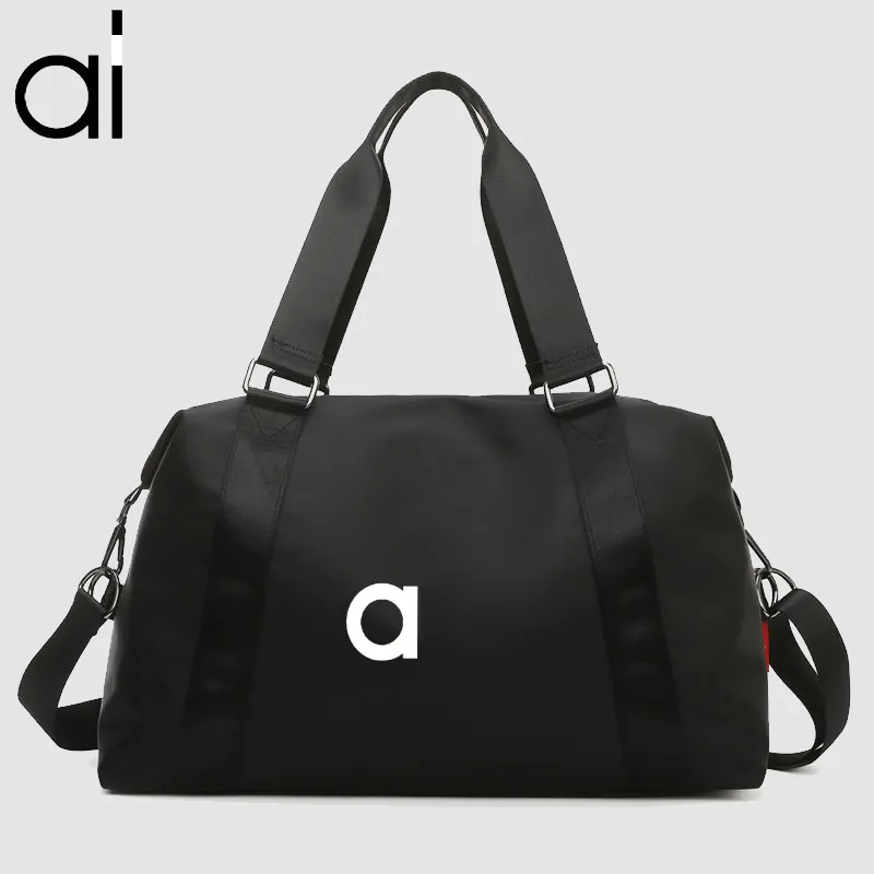 Al Yoga Gym Large Traverse Duffle Duffable Studio Tas Vrouwen Fiess natte en droge scheiding Waterdichte Weekender Korte afstand Travel Excursies Zakken