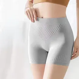 Active Shorts Summer Women Safety Pants Seamless Thin Ice Silk High Waist Panties Anti Emptied Boyshorts Girls Underwear