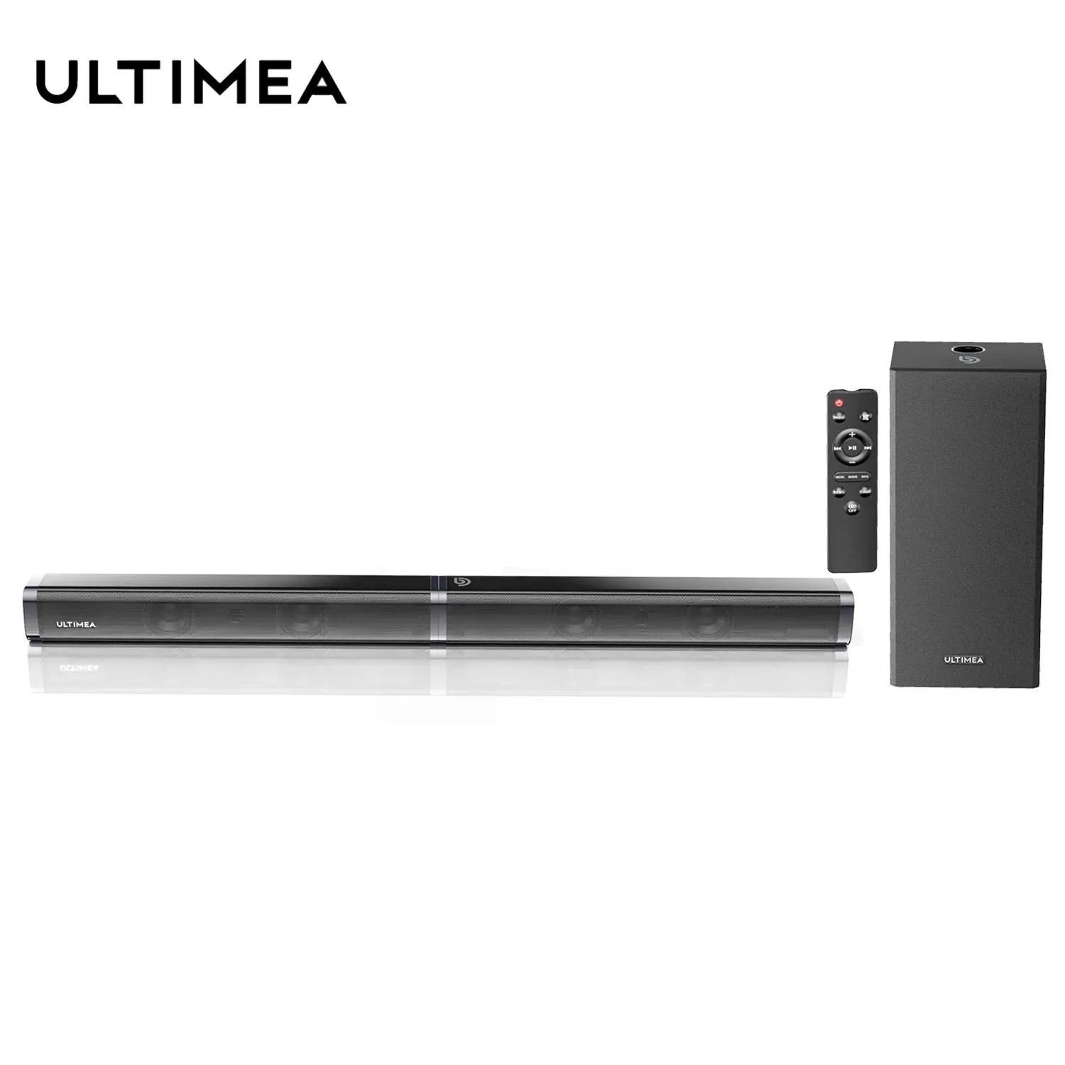 Soundbar ULTIMEA 100W 2.1 TV Soundbar Subwoofer Sistema audio Home Theater Altoparlante Bluetooth Soundbar Subwoofer Altoparlanti USB ottici AUX