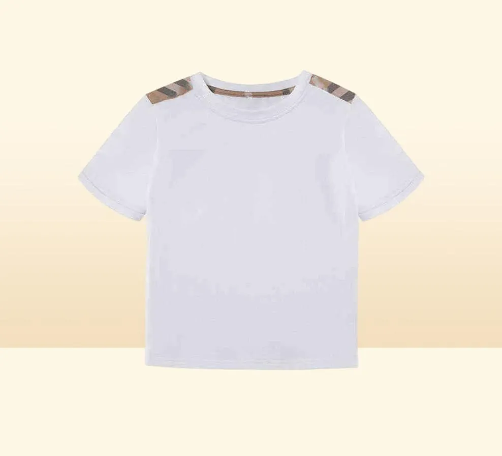 幼児の男の子サマーホワイトTシャツ女の子のデザイナーブランドのブティックキッズ卸売豪華なトップス服aa2203168482088