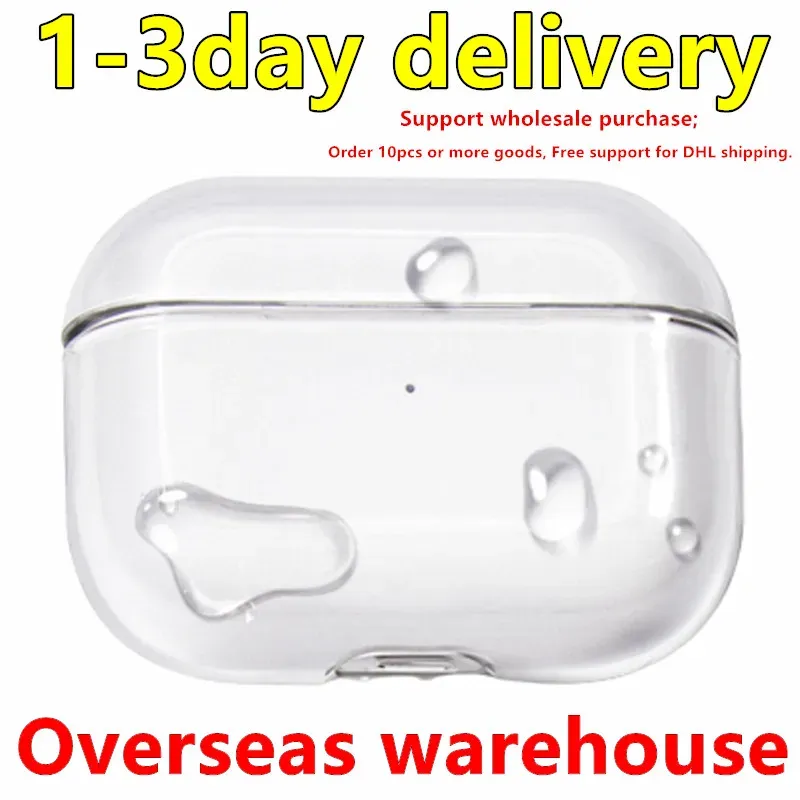 Para AirPods Pro AirPods 3 Acessórios para fones de ouvido Gen PC transparente PC Hard Shell Protetive AirPod 2 3 fones de ouvido cobrem novos casos de ouvido Bluetooth