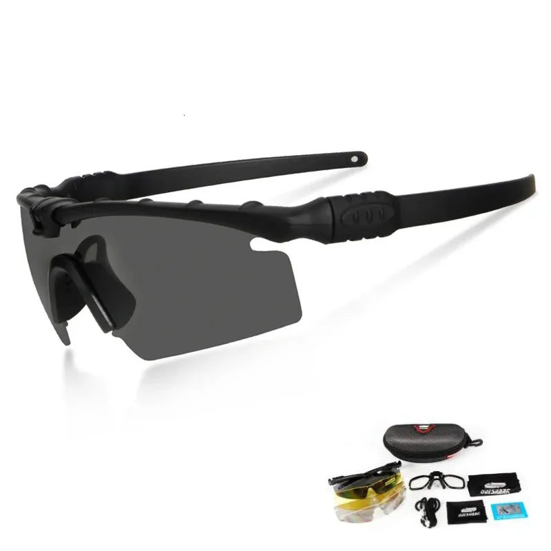 Top Gun Dapuly Lunettes Tactiques Militaires Outdoor Airsoft Paintball CS Wargame Lunettes Coupe-vent Offroad Vision Nocturne Lunettes De Protection Avec 3 Lentilles Pour L'équitation Cyclisme Top Gun Casquette