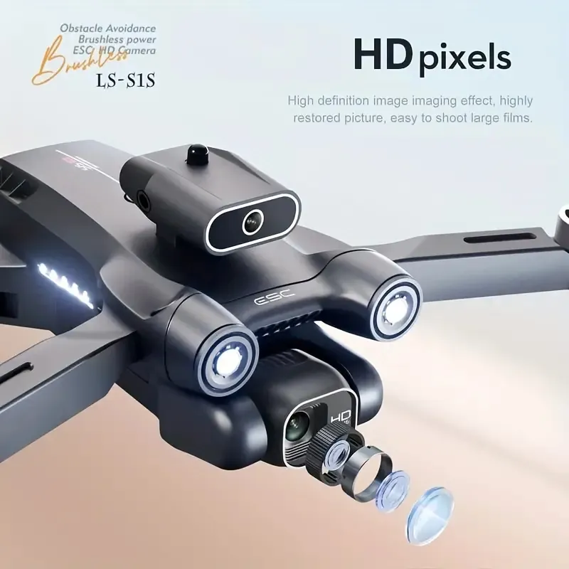 S1S Drone, HD Professional, HD Aerial Photography, Intelligent Hinder Undvikande, Quadcopter Toy UAV