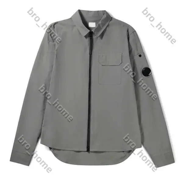 Mens Jacket Cp Companys Jacket Coat One Lens Lapel Shirt Jackets Garment Dyed Utility Overshirt Outdoor Men Cardigan Outerwear Clothe xxl AJSC