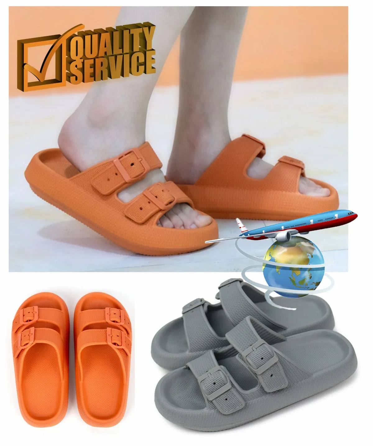 2024 Estate nuove comode pantofole casual da donna pantofole da spiaggia per esterni sandali da donna da uomo