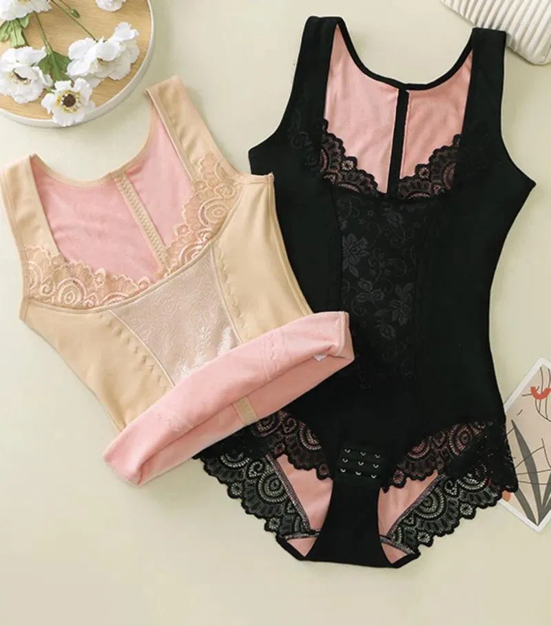 Kadın şekillendiricileri termal iç çamaşırı kadın kadife üç katmanlı kalınlaşmış vücut şekillendirme kıyafetleri kaldırma kalçaları shapewear karın kontrolü