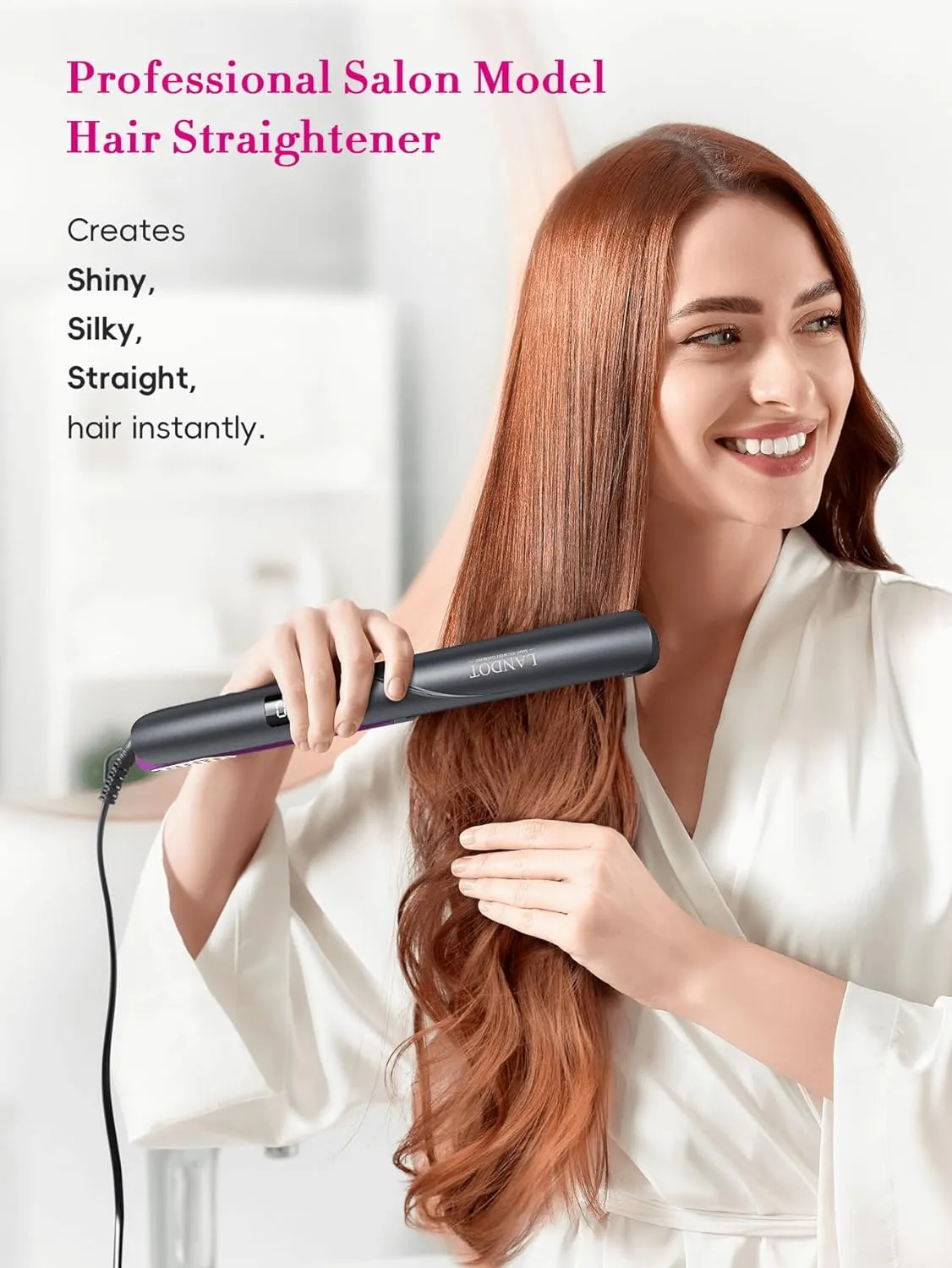 2 in 1 silky hair professional hair straightener discount