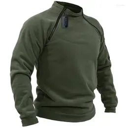 Men`s Sweaters US Tactical Outdoor Jacket Hunting Clothes Warm Zippers Fleece Pullover Men Windproof Autumn Winter Coat Thermal Underwear