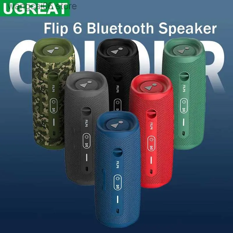 Haut-parleurs portables Flip6 sans fil Bluetooth Version 5.1 haut-parleur sonore Portable multi-fonction carte extérieure TWS Bluetooth Audio Subwoofer stéréo T240118