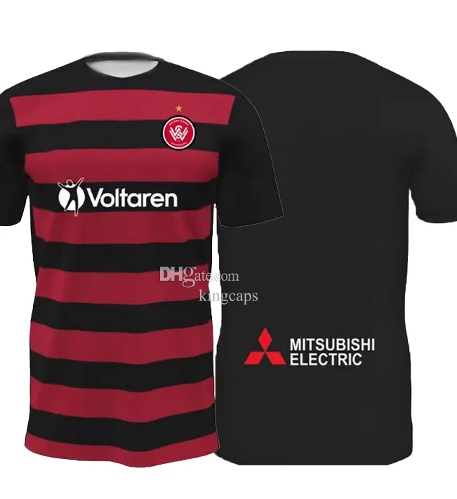 23-24 Western Sydney Home Thai Qualität Fußballtrikot