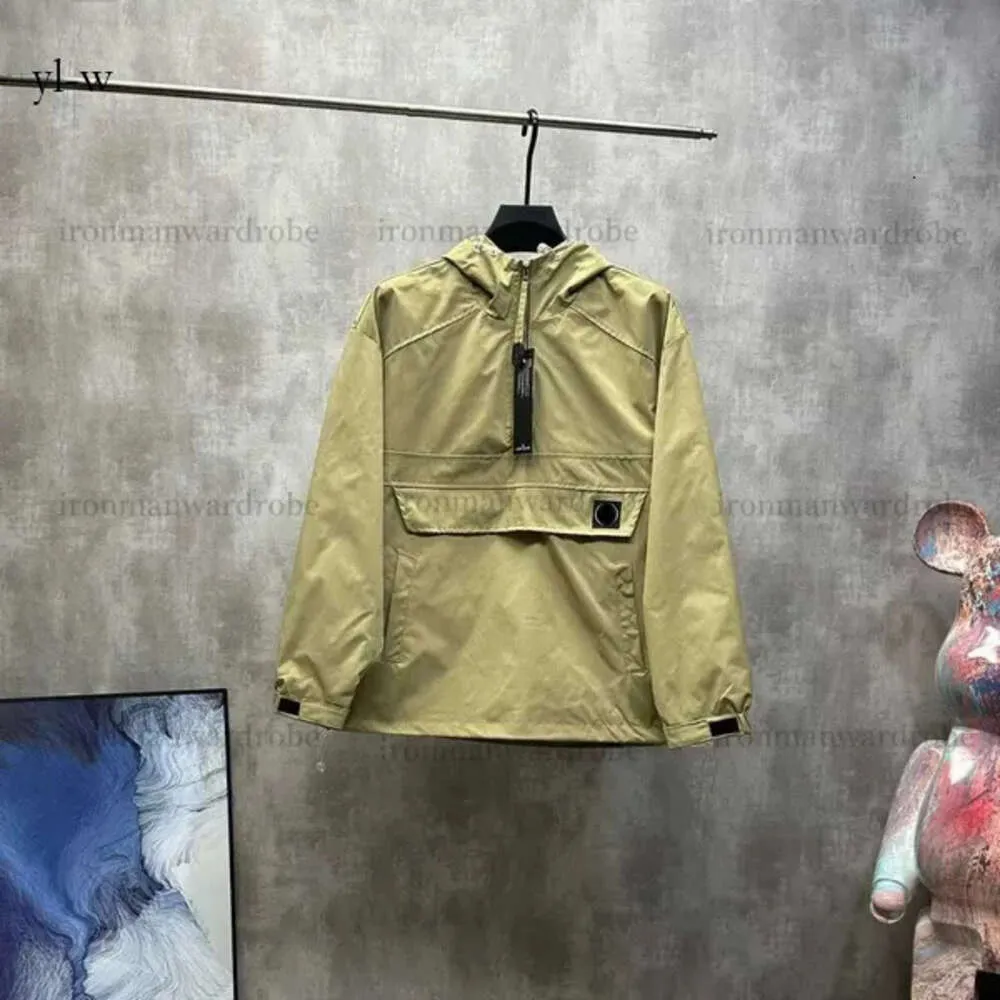 Stones Rock Island Jacket Stones Rock Island Men Luxury Italian Brand Jacket Autumn/Winter Lätt långärmad Trench Coat Stones Jacket Jacka CP Jacket 9813