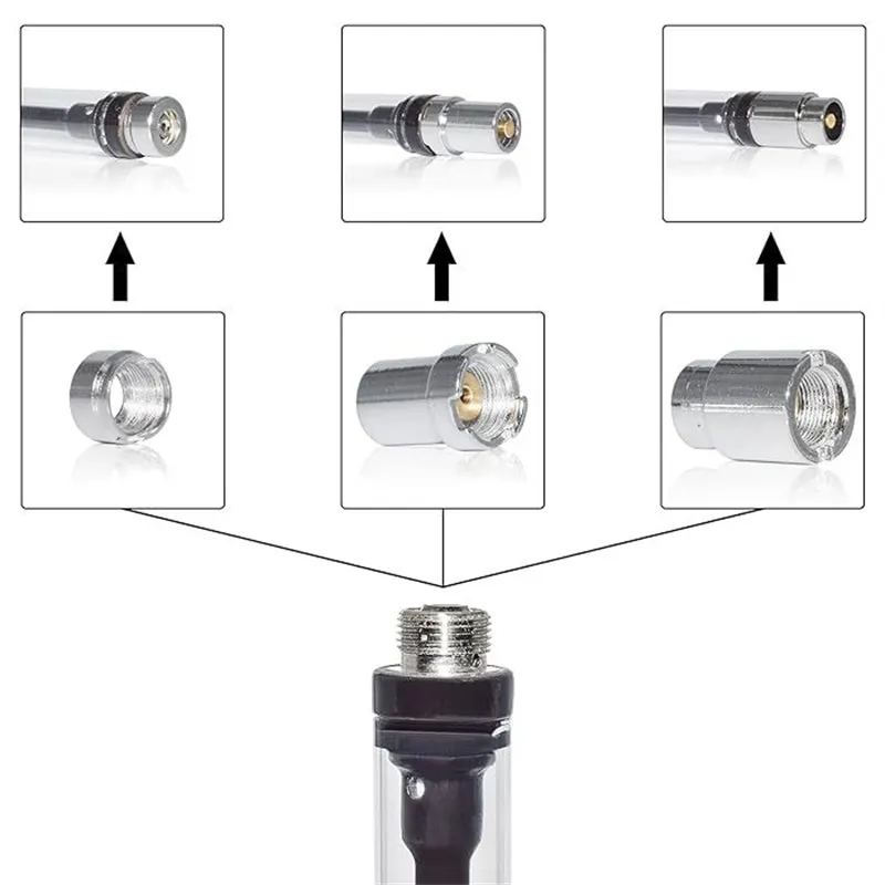 Conector de anel de metal de 510 fios Adaptador magnético Ferramenta magnética de substituição para YOCAN UNI Pro Box Mod Vapmod Vmod Conector de bateria Eletrônica 3 Tipo