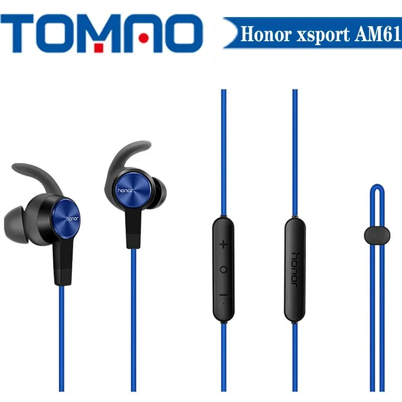 Słuchawki Nowy honor XSport AM61 Inear Bluetooth bezprzewodowe słuchawki Ochrona magnetycznego Wzbużek bezprzewodowych słuchawek dla Xiaomi Huawei