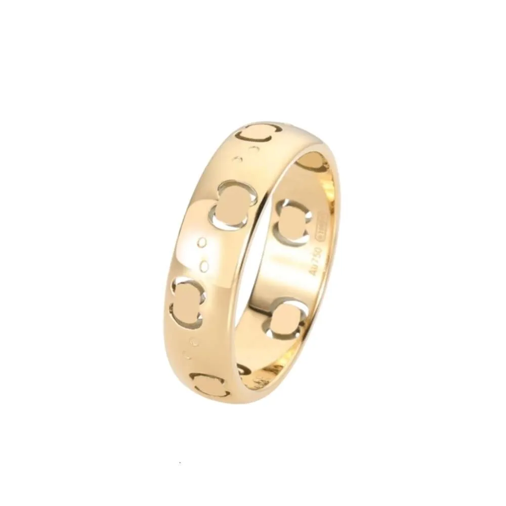 G Anello di design da donna di alta qualità con anelli a scatola Anelli in argento semplice per le donne Anello in oro moda uomo Anello in argento 925 di lusso con lettera incisa