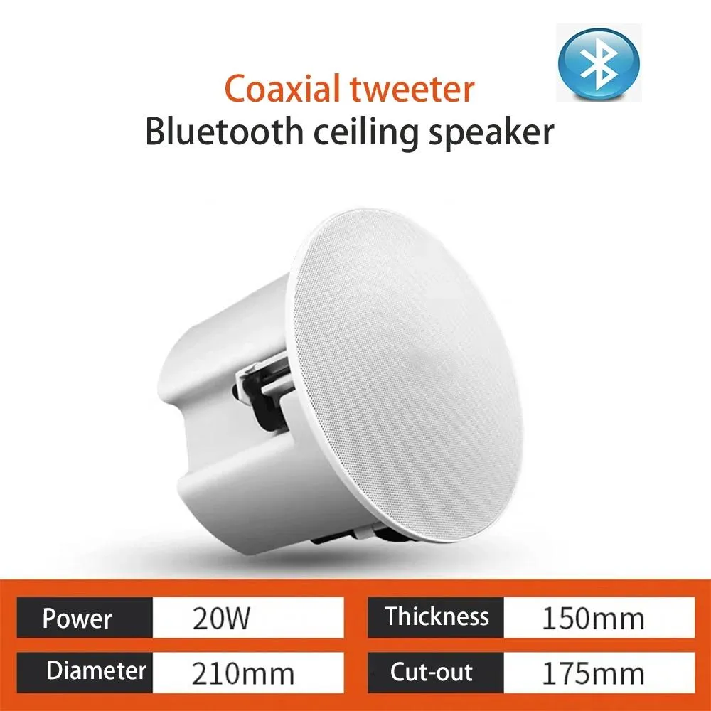 Lautsprecher Deckenlautsprecher 2 Stück Bluetooth-Lautsprecher Decke Aktivlautsprecher Heim-Audiosystem Hintergrundmusiksystem