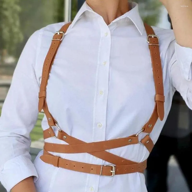 Cinturones Cinturón de cintura de mujer de moda Correa de cuero sintético Todo fósforo Sling Integrado con cordones