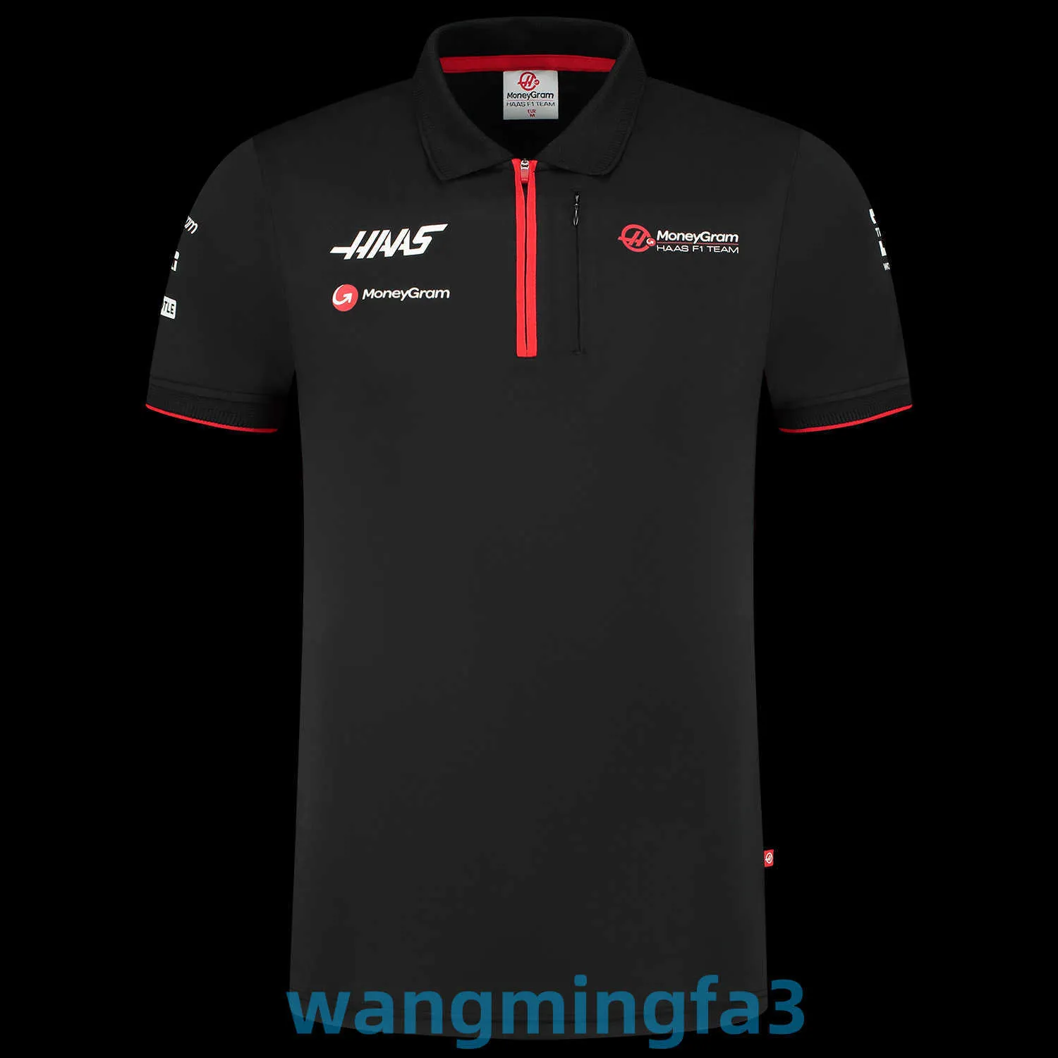 2024新しいモデルTシャツデザイナーF1スーツポロシャツハスレーシングチーム夏の短袖Tシャツクイック乾燥メンズ4Sストア