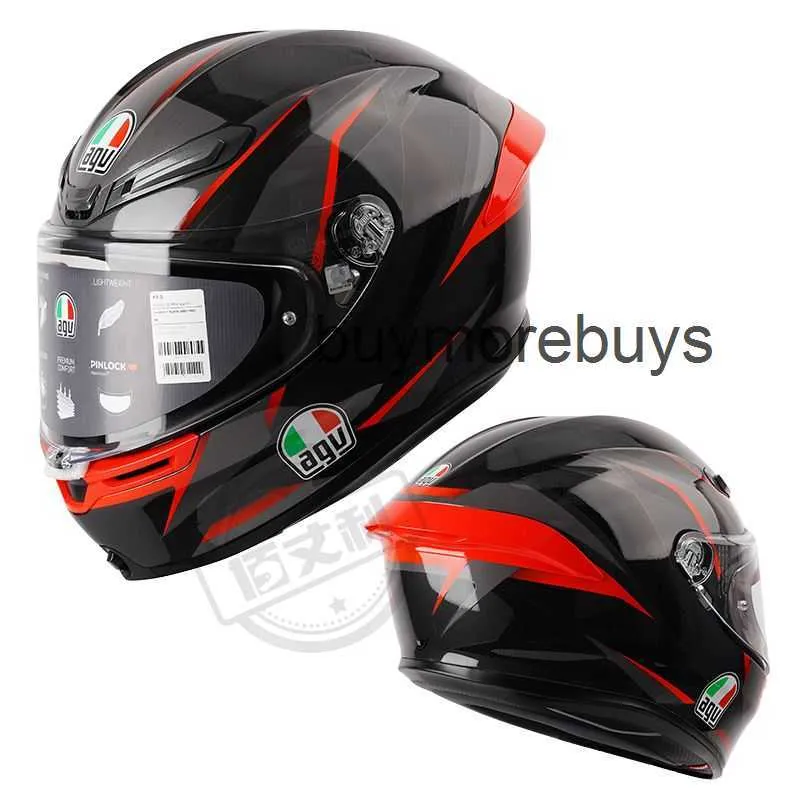 Full Face Open Agv Motorcycle Helmet Ks Full Helmet Four Seasons Male and Female Cycling Motorcycle Full Cover Running Helmet Anti Fog Lightweight Driver 0URM