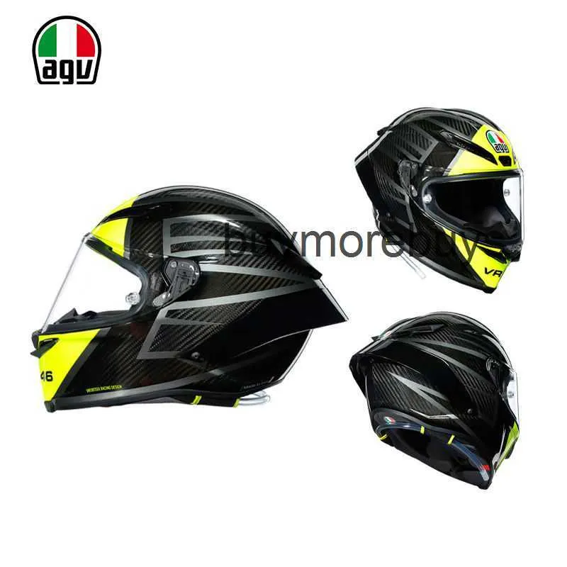 Casque de moto intégral ouvert Agv Pista Gprr bleu glace piste en fibre de carbone Anti-chute Ride édition limitée casque intégral caméléon WU77