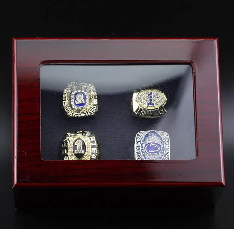 Cluster Rings Bc Lions Cfl Grey Cup Team Champions Championship Ring With Wooden Box Souvenir Men Fan Gift