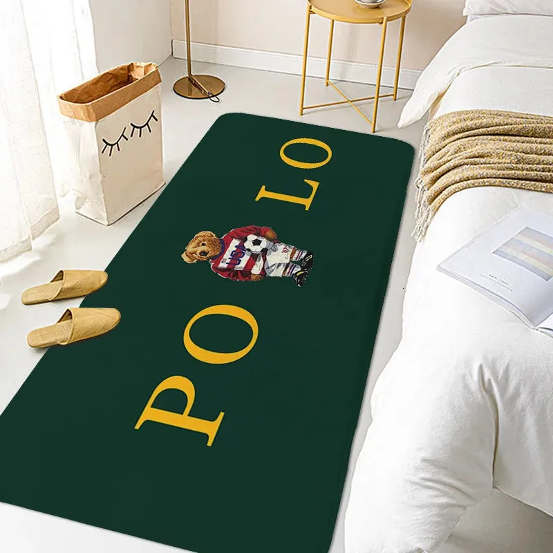 Carpets for Living Room Polo Hallway Floor Mats Front Door Home Entrance Doormat Anti Slip Custom Bathroom Rug 240117