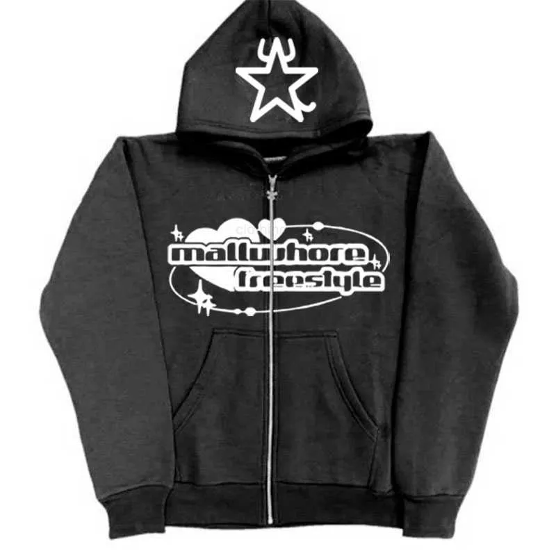 Y2K Suéter Con Cremallera 2023 Tendencia Nueva Calle Moda Sin Sexo Sudadera Con Capucha Abrigo